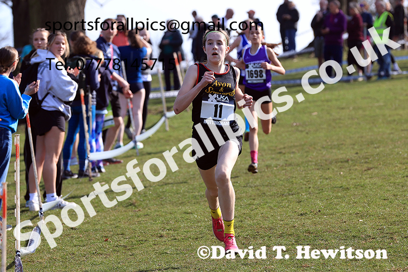 Girls under-13s 2025 UK CAU Inter Counties Cross Country Champs., Wollaton Park, Nottingham. Photo: David T. Hewitson/Sports for All Pics